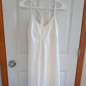 Athleta racerback white dress M